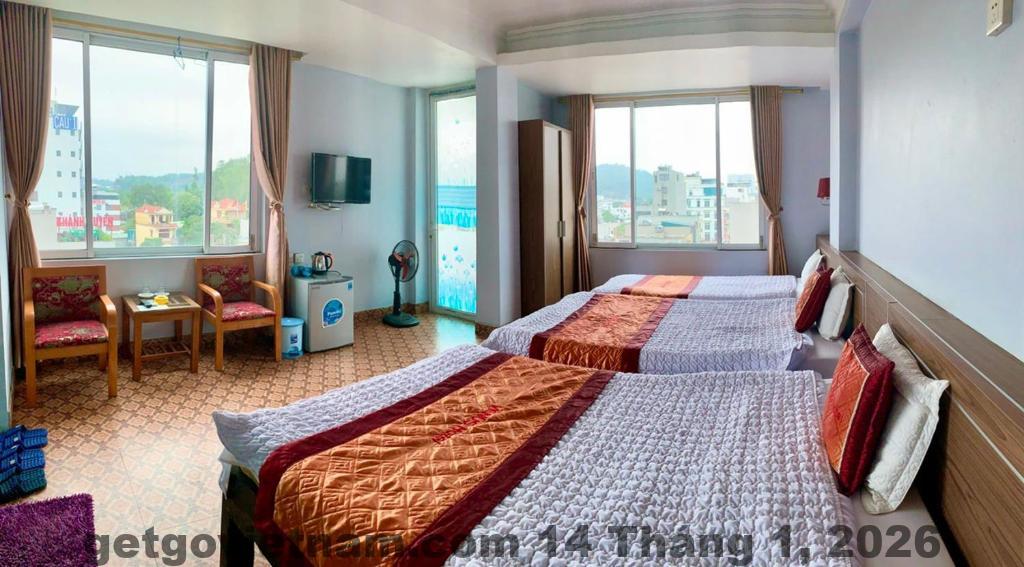 Khu vực sảnh và lối vào Venus Hotel 2 Quảng Ninh