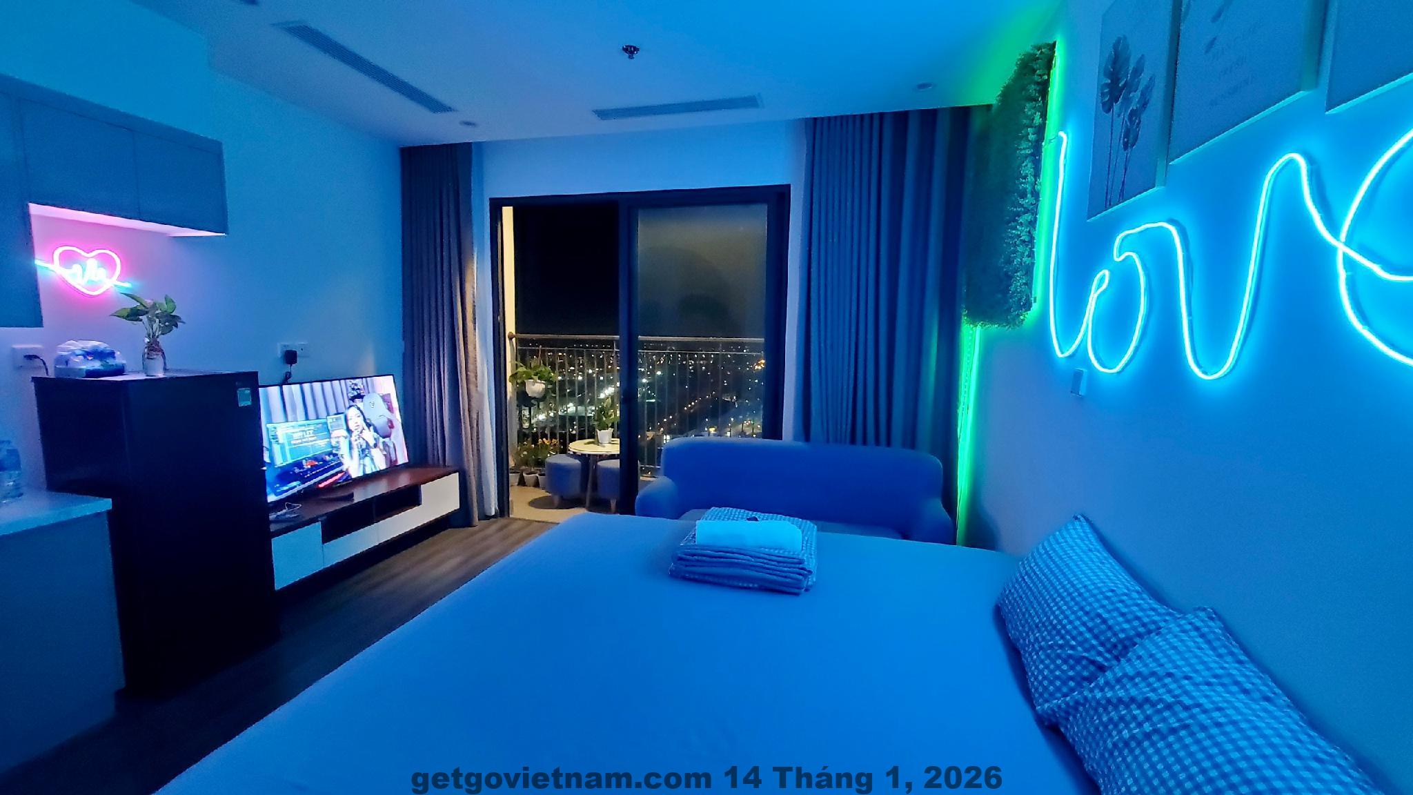 Khách sạn Hotel Ocean Homes Vinhomes Ocean Park: Review chuyên sâu 2026 – Có đáng ở? 4 Nội thất căn hộ Ocean Homes thiết kế hiện đại đầy đủ tiện nghi