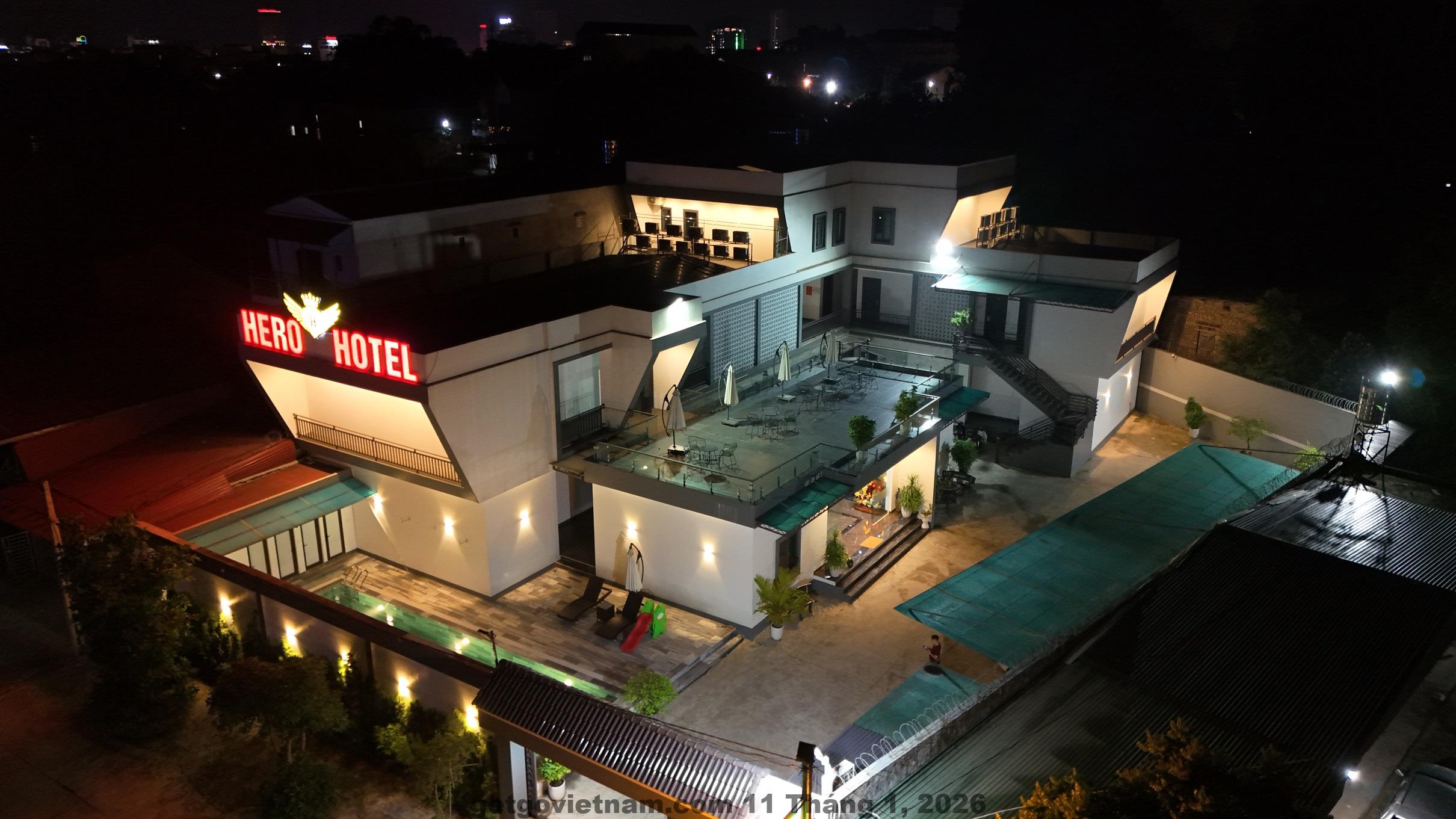 Khuôn viên Khách Sạn Hero Thái Nguyên