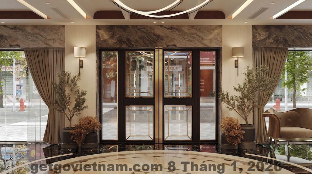 Khu vực buffet sáng tại San Quinze Hanoi Hotel với các món Á – Âu cơ bản