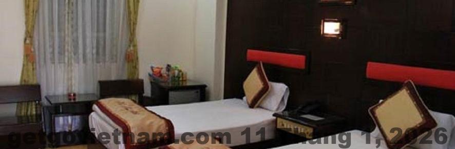 Phòng ngủ tiêu chuẩn tại Khách sạn Hải Yến Thái Nguyên với nội thất cơ bản