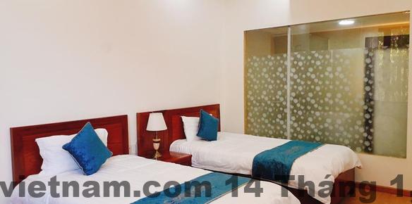 Phòng nghỉ tại Khách sạn Cosy Sơn La gọn gàng và sạch sẽ