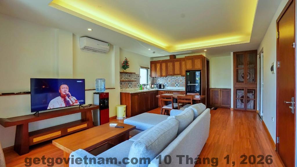 Phòng ngủ sạch sẽ, tiện nghi đầy đủ với không gian thoải mái.