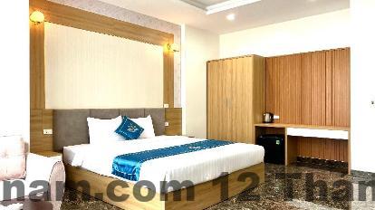 Phòng khách sạn Ngọc Hà với không gian hiện đại, sạch sẽ, thoáng mát