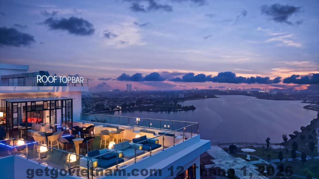 Không gian chung nhỏ gọn tại Khách sạn Rosy Việt Trì