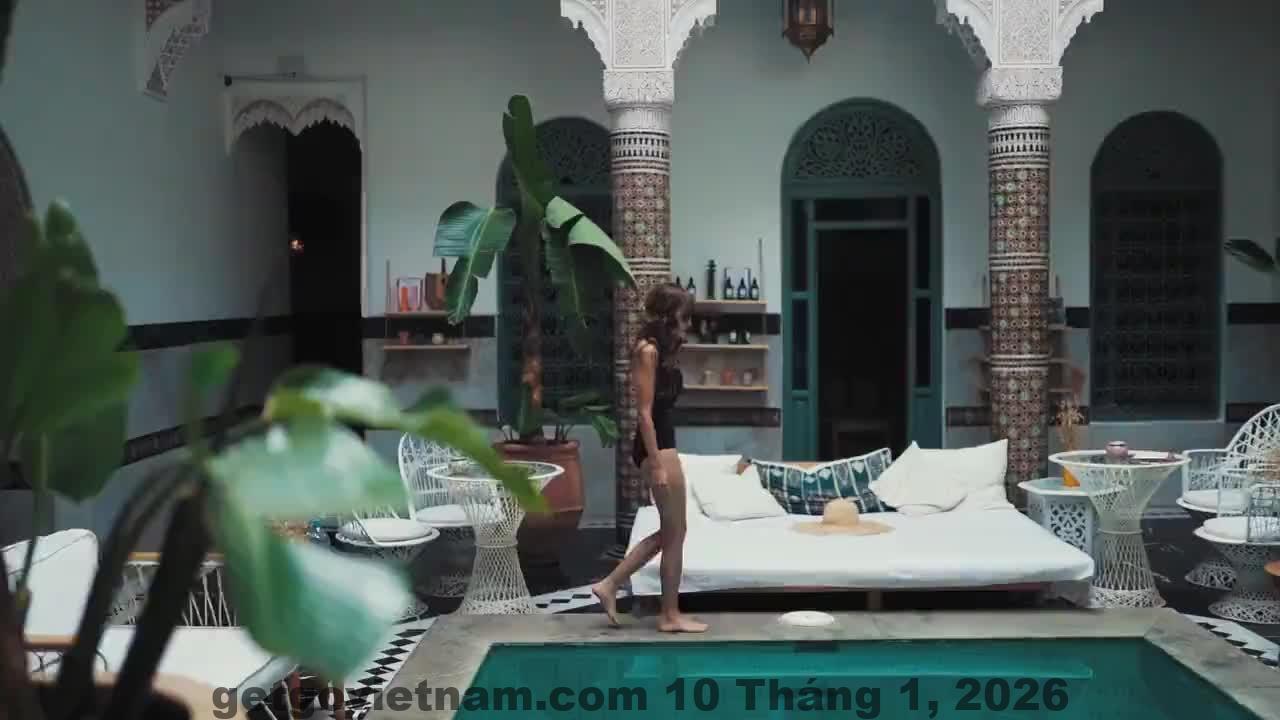 Toàn cảnh Riad Sóc Sơn giữa rừng thông, không gian nghỉ dưỡng yên tĩnh và biệt lập