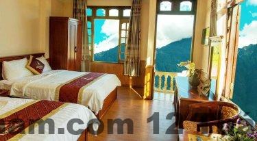 Bữa sáng đơn giản tại khách sạn Ngan Nga Bac Ha Hotel