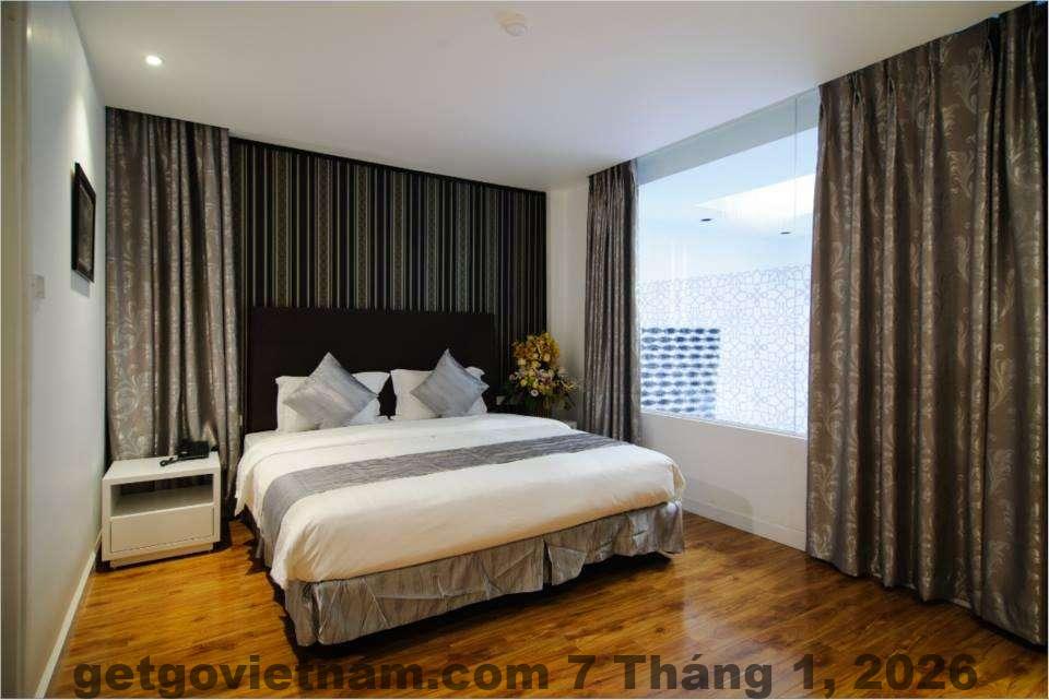 Hành lang khách sạn Nam Hải với thiết kế đơn giản