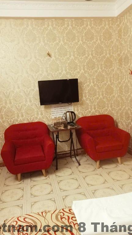 Bữa sáng tại Nhà nghỉ Trang Anh, với các món ăn cơ bản nhưng hợp khẩu vị.