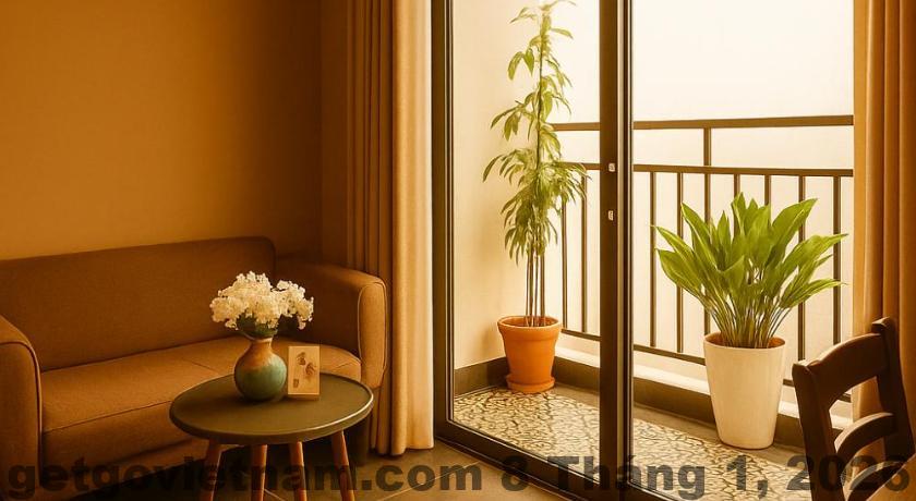 Không gian phòng tại Hanoi Ben's Apartment and Hotel phù hợp mức giá