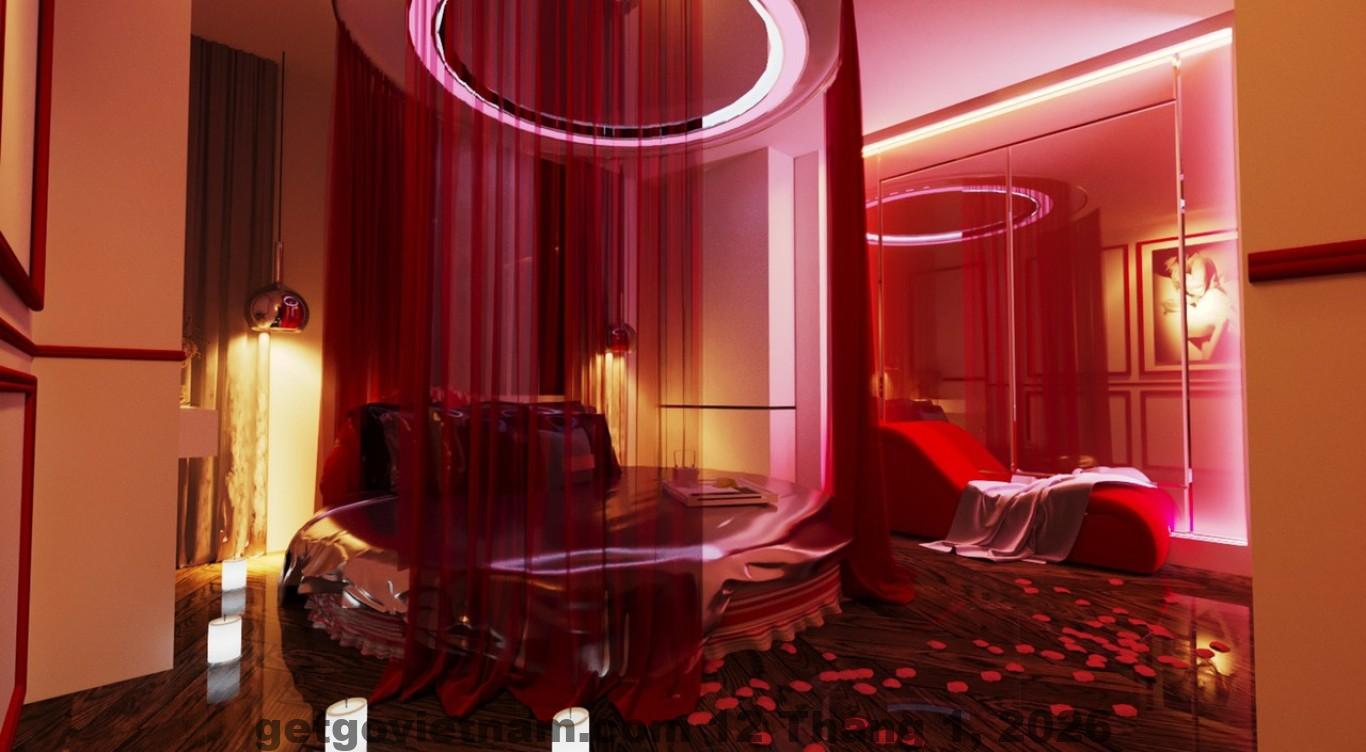 Hành lang và không gian chung tại Khách sạn Quỳnh Hương Phú Thọ