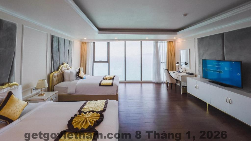 Không gian phòng ngủ căn hộ Horizon Hotel Apartment