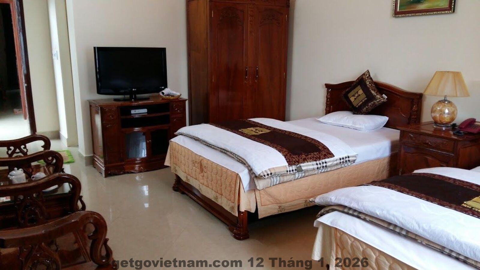 Không gian phòng đơn giản, phù hợp với du khách du lịch bụi