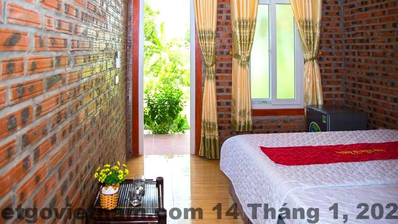 Không gian sân vườn và tiện ích ngoài trời tại Trang An Riverside Hotel