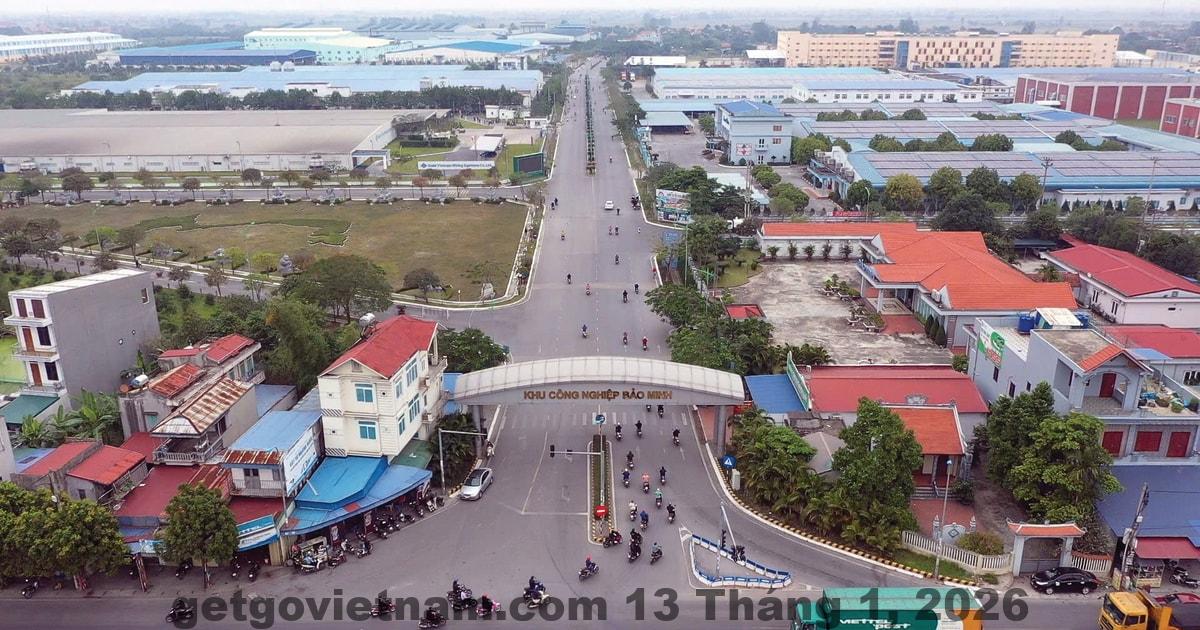 Khu công nghiệp Bảo Minh gần khách sạn, thuận tiện cho khách công tác nhưng không lý tưởng cho kỳ nghỉ yên tĩnh.