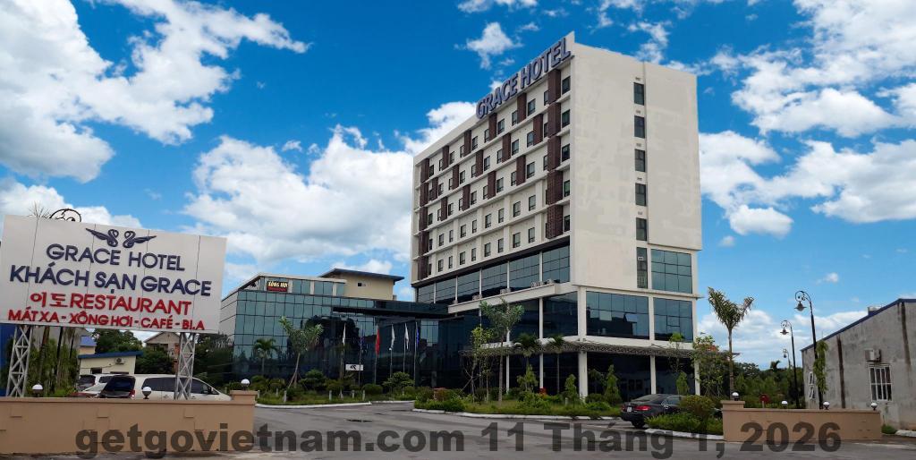 Phòng ngủ tiêu chuẩn tại Khách Sạn Hero Thái Nguyên