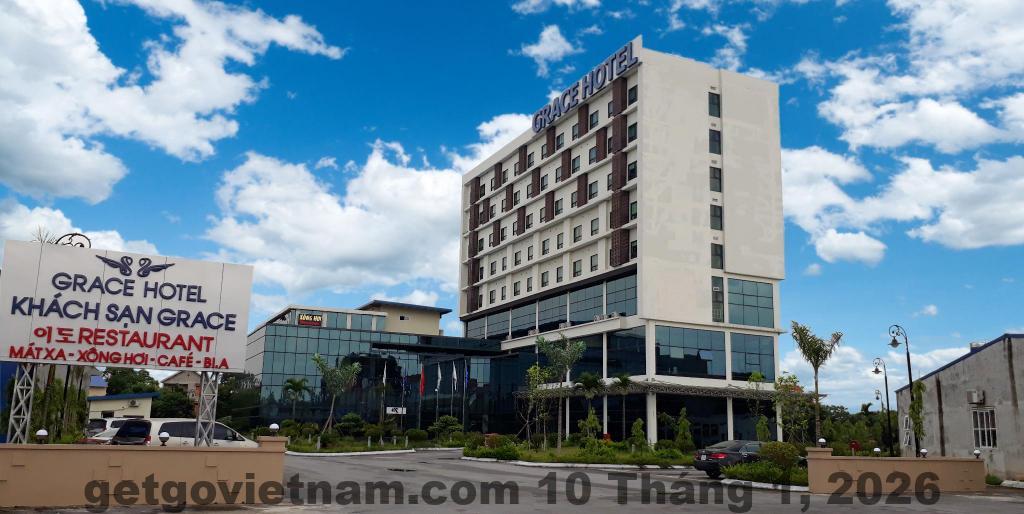 Phòng tiêu chuẩn tại khách sạn Cường Đại với nội thất cơ bản, phù hợp khách công tác lưu trú ngắn ngày