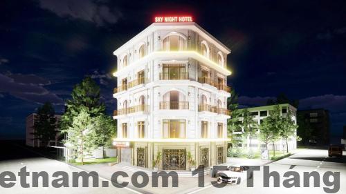 Phòng nghỉ Sky Hotel Bắc Giang thiết kế đơn giản ánh sáng tự nhiên