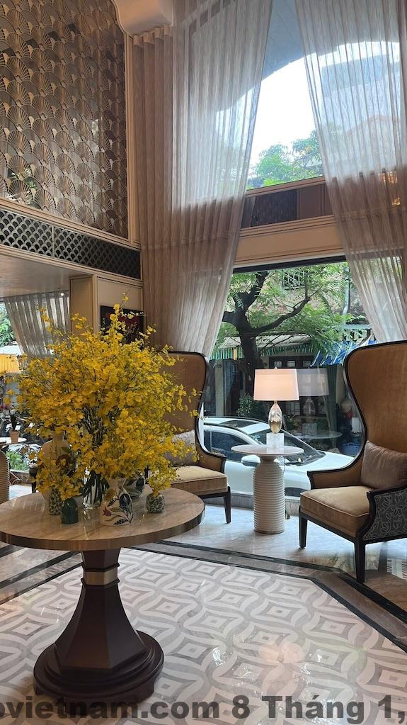 Khu vực lễ tân PROVERB HOTEL HANOI với phong cách boutique sang trọng