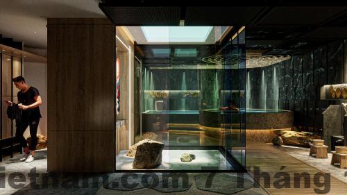 Phòng ngủ tại HOTEL du LAC SIGNATURE với thiết kế hiện đại, tông màu trung tính