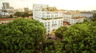 Không gian ăn sáng nhỏ gọn tại Hanoi Gem Hotel