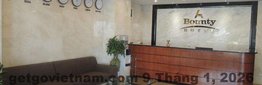 Không gian chung tại Bounty Hotel đơn giản, không có hồ bơi hay gym