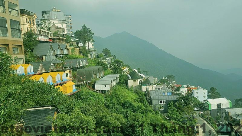 Khu trung tâm thị trấn Tam Đảo với nhiều điểm tham quan và khách sạn