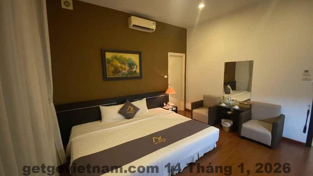 Không gian phòng ngủ Azumaya Hotel Hà Nội với thiết kế tối giản kiểu Nhật