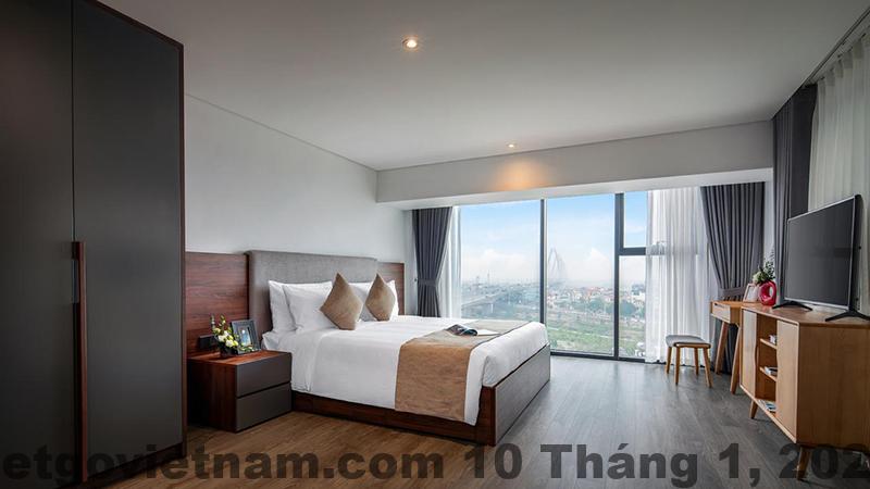 Khách sạn L’A Suites Pentstudio West Leak Hanoi Review 2026: Có nên ở? 5 Khu vực lễ tân tại L’A Suites Pentstudio West Leak Hanoi với không gian nhỏ gọn