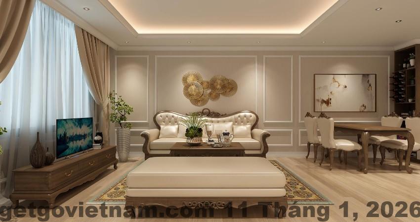 Phòng ngủ tiêu chuẩn tại Khách sạn Hải Dương với nội thất đơn giản, có điều hòa và TV