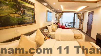 Không gian phòng nghỉ thực tế tại Golden Town Hotel Sa Pa