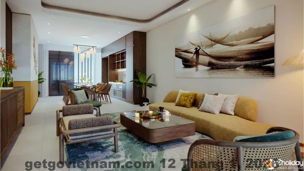 Phòng Angsana One Bedroom Suite với diện tích rộng và thiết kế hiện đại