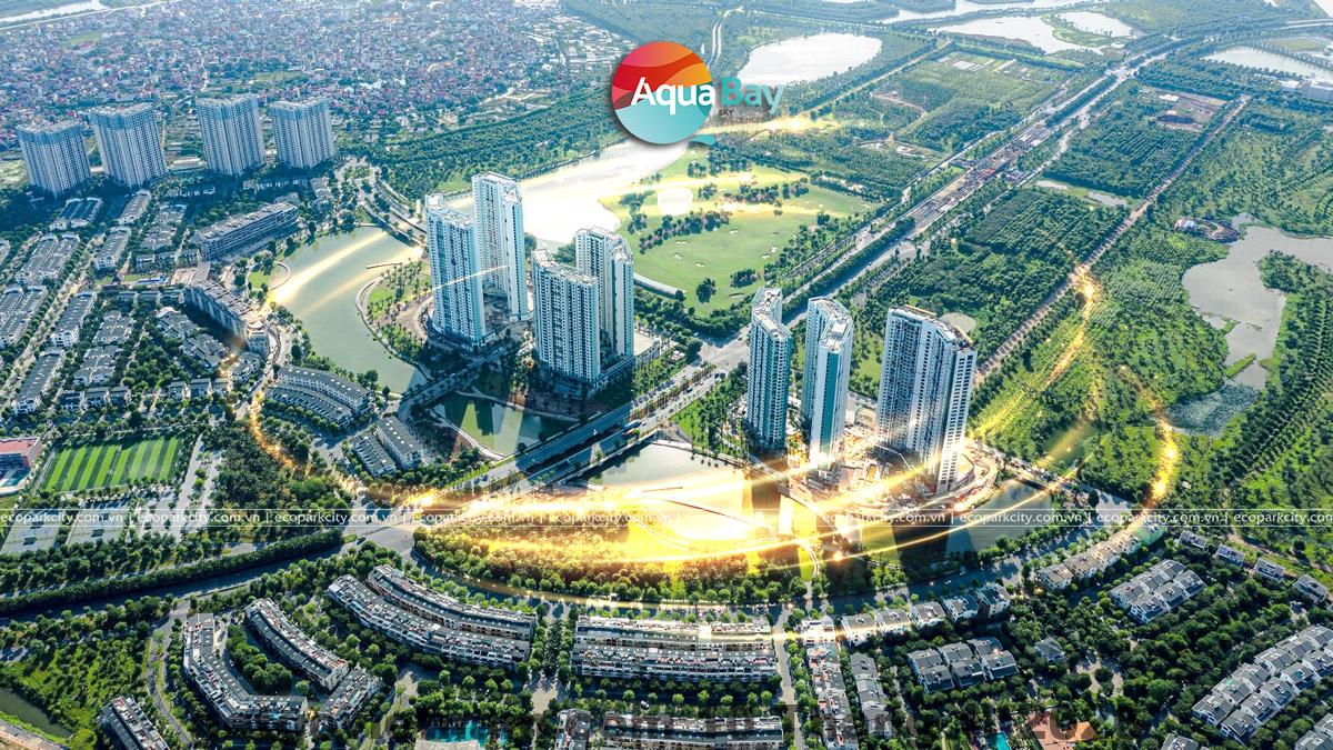 Hồ bơi và không gian giải trí tại Aqua Bay Ecopark