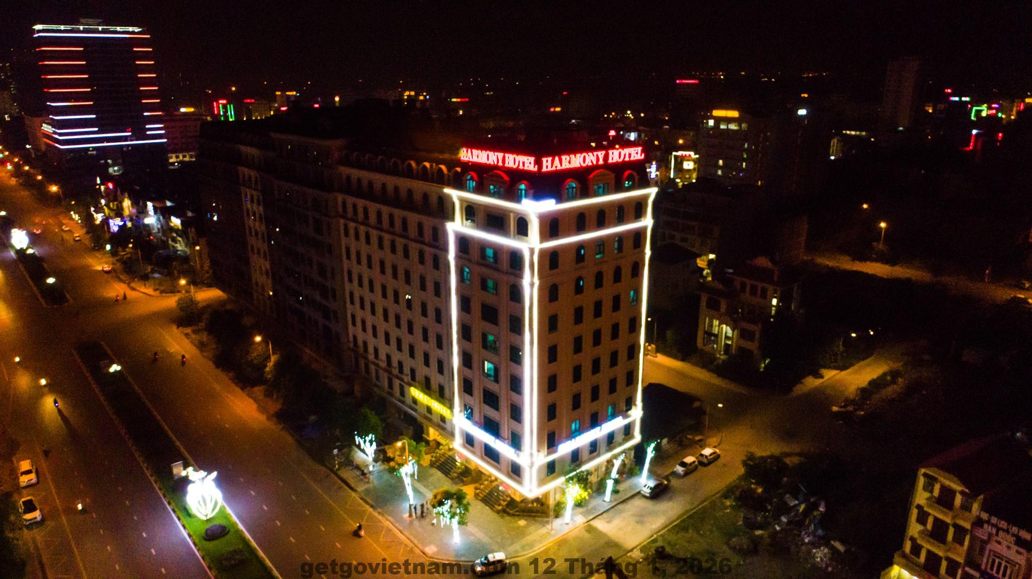 Toàn cảnh mặt tiền BACNINH HARMONY HOTEL trên đường Lê Thái Tổ, Bắc Ninh