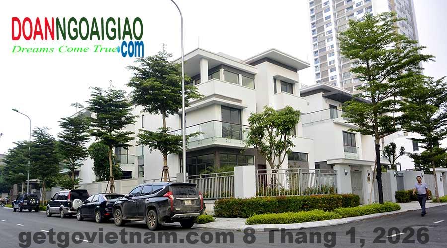 Không gian khu Ngoại Giao Đoàn nhiều cây xanh bù lại cho thiếu tiện ích nội khu