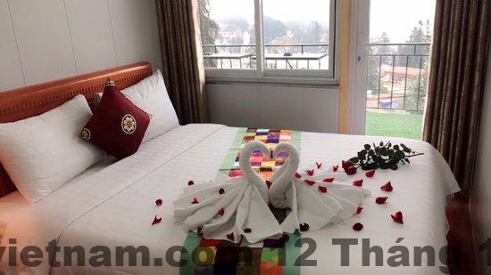 Khu vực lễ tân Sapa Center View Hotel với nhân viên được đánh giá thân thiện và nhiệt tình