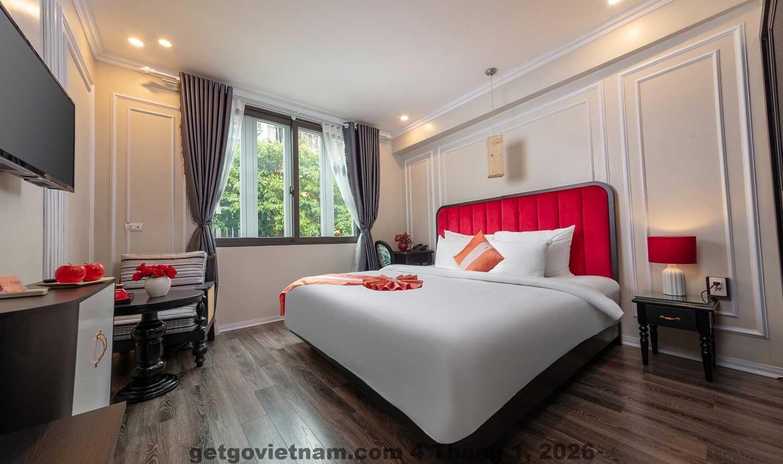 Không gian phòng Deluxe Suite tại Hanoi Omina Hotel