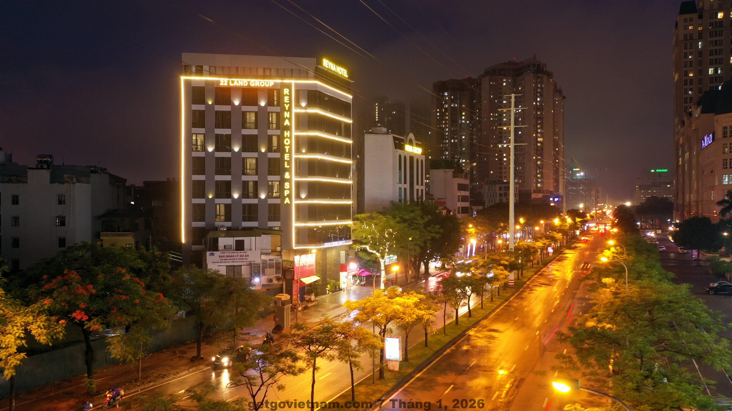 Tổng thể tòa nhà 22land Residence Hotel nhìn từ trên cao