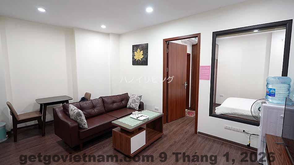Khu bếp nhỏ gọn trong căn hộ Nine Housing phù hợp nấu ăn dài ngày