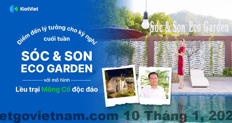 Khu vực BBQ ngoài trời tại GMN Ecogarden Villa