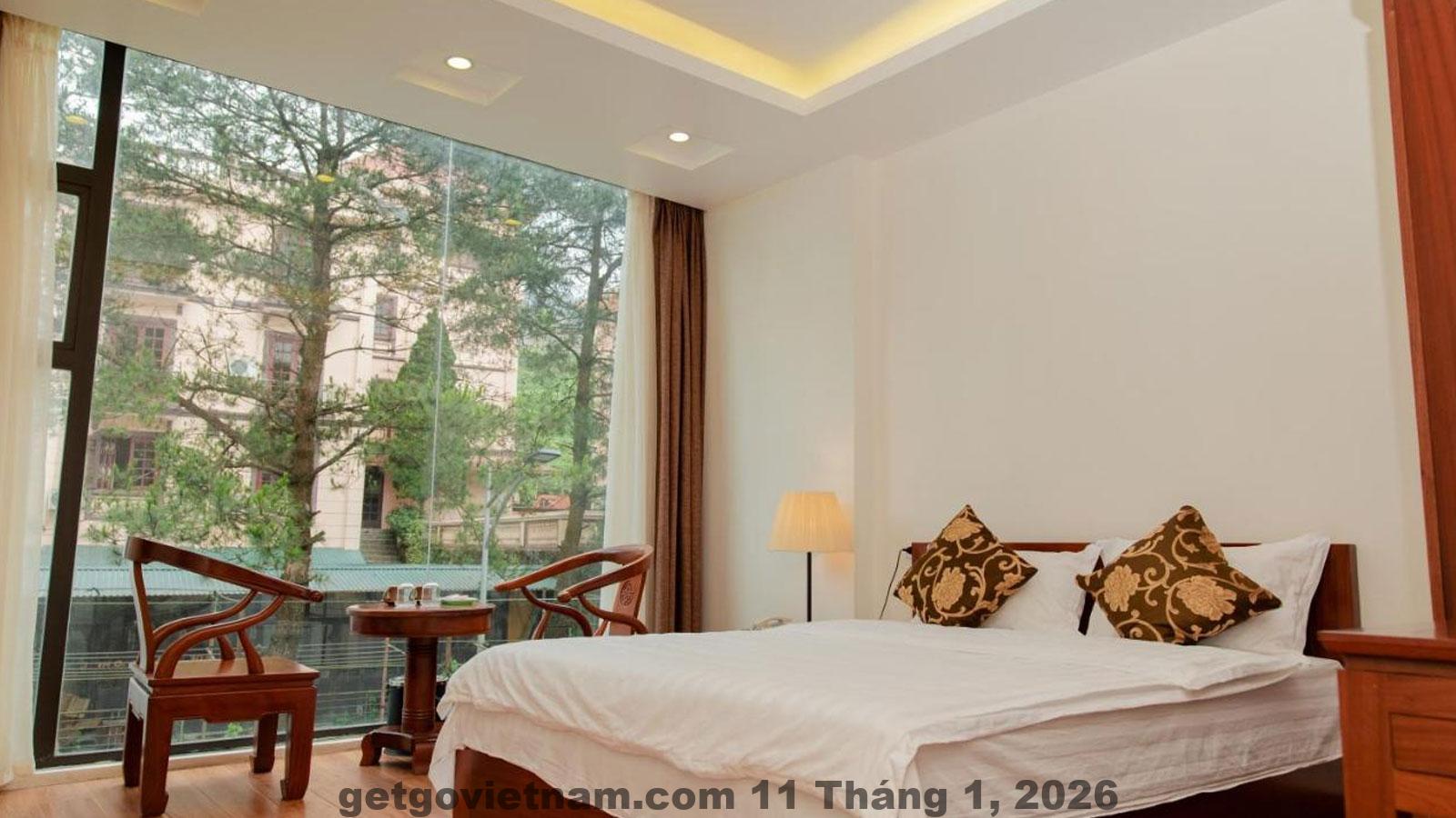 Không gian sinh hoạt chung tại khách sạn Eden Tam Đảo