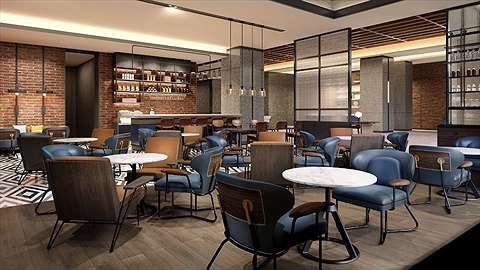 Khu vực sảnh và lobby lounge Four Points by Sheraton Ha Giang với thiết kế hiện đại, rộng rãi