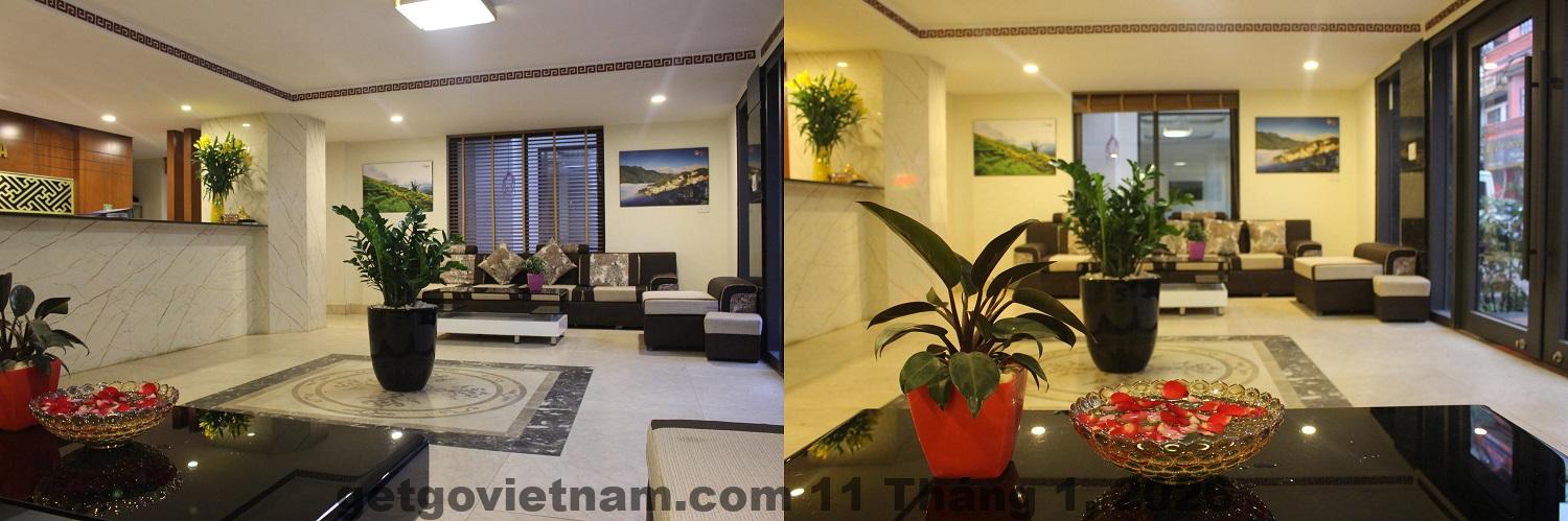 Bữa sáng tự chọn tại Golden Villa Hotel với món ăn ngon và chất lượng.