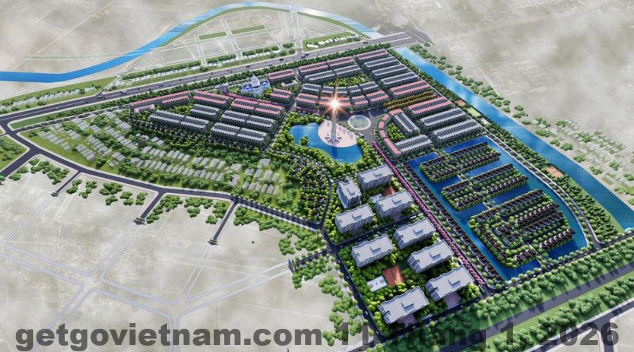 Toàn cảnh khu đô thị Yên Bình Xanh Phổ Yên – nơi A20 Hotel tọa lạc