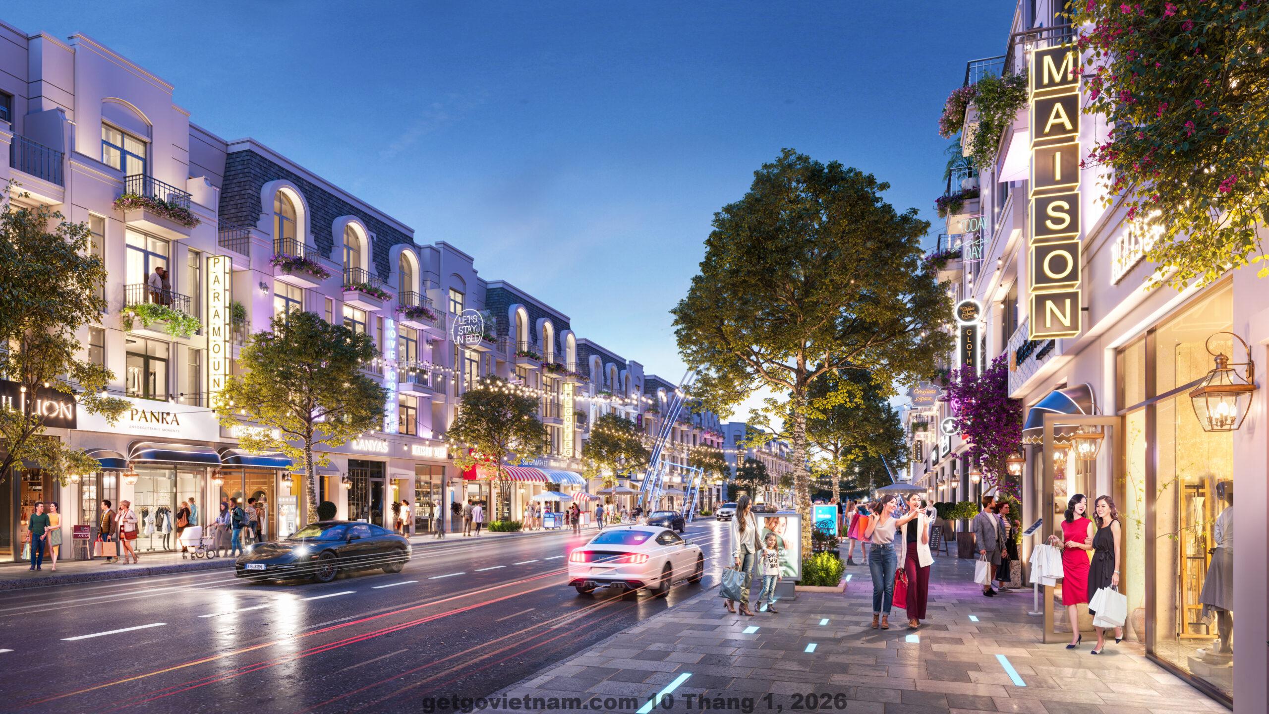 Hàng quán ăn uống khu Ngô Sỹ Liên gần The Wooden Apartments