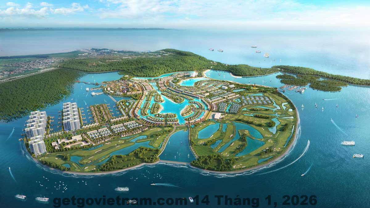 Toàn cảnh KDL Quốc tế Đồi Rồng Đồ Sơn nhìn từ trên cao