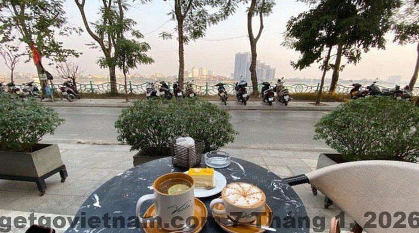 Các quán ăn sáng và cà phê quanh khu Hồ Tây gần Alula Residence Hotels