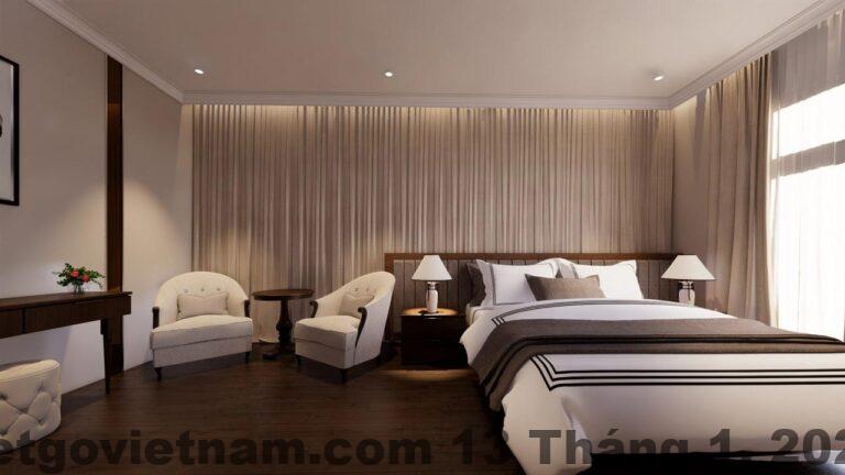 Bữa sáng tại khách sạn với món ăn truyền thống Việt Nam như phở, cơm tấm.