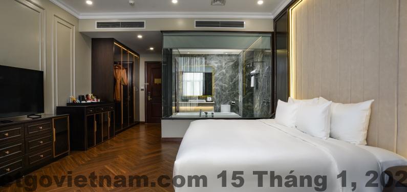 Phòng ngủ Deluxe tại khách sạn ADAMO