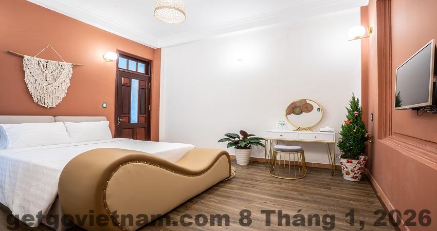 Không gian phòng nghỉ phản ánh phân khúc giá tầm trung tại Hovi Hoàng Cầu 3